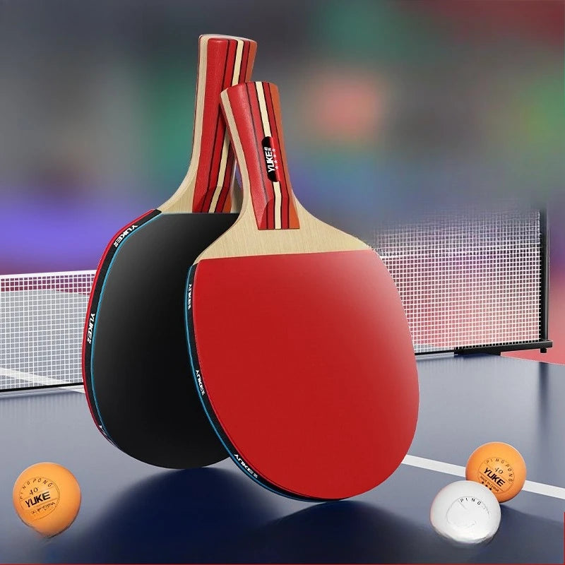 Professional-grade Table Tennis Racket Set for Beginners with Both Pen-hold and Backhand Grips