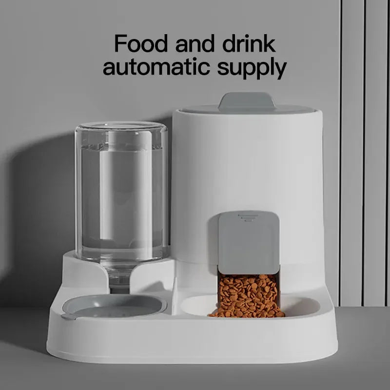 Feeder - Dual-purpose Drinking and Feeding Unit - Convenient, Simple, Large Capacity -Suitable for Small and Medium Dogs and cat