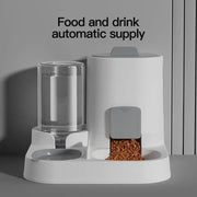Feeder - Dual-purpose Drinking and Feeding Unit - Convenient, Simple, Large Capacity -Suitable for Small and Medium Dogs and cat