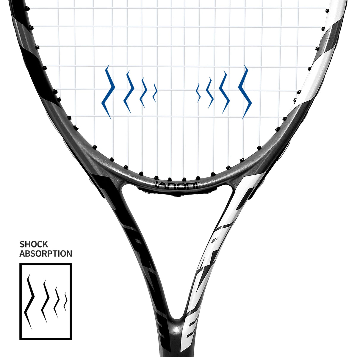 Tennis Rackets for Adults, Pre-Strung 27 Inch Tennis Racquets-2 Player Tennis Racket Set with 3 Balls,2 Grips, 2 Vibration Dampe
