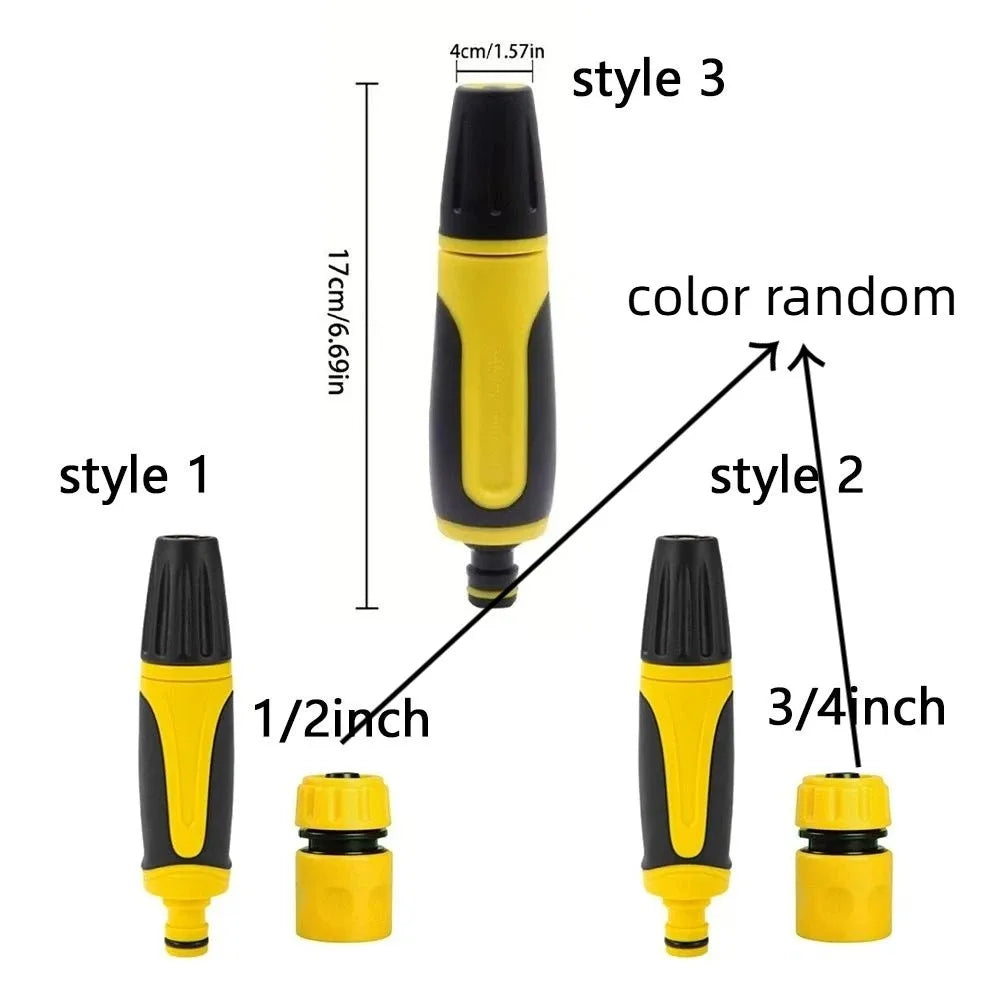 Gardening Tools Adjustable High Pressure Nozzle Portable Pipe Fittings Car Cleaning Tool Plastic Hose Nozzle Garden Irrigation