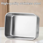 Stainless Steel Food Storage Container with Lid - Airtight Fresh-Keep Box for Fridge | Small Thickened Kitchen Organizer