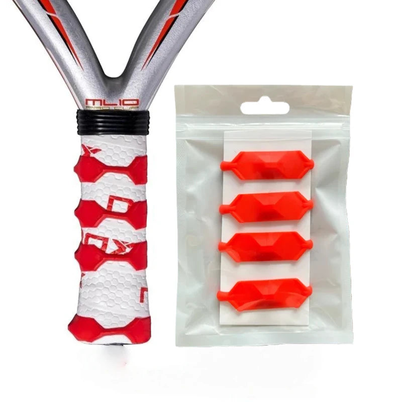 Tennis Racket Grip Sleeve， 52% Enhanced Non-Slip Grip,29% Vibration Reduction,Durable Material for Optimal Playing Experience