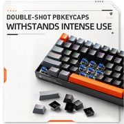 Machenike K500A-B84 Mechanical Keyboard 75% TKL Hot-Swappable Wired Gaming Keyboard 6-Color Backlit 84 Keys For PC Gamers Laptop