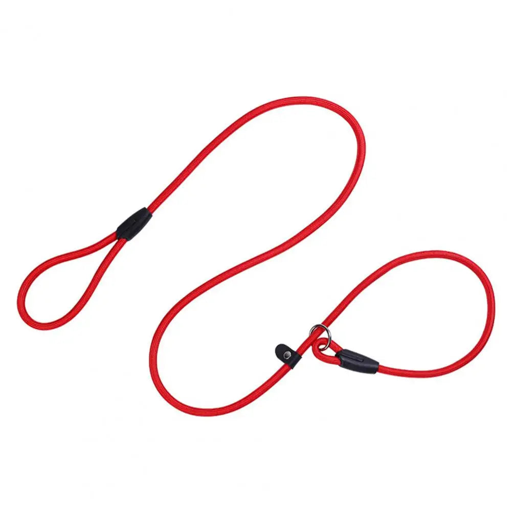 Dog Leash Strong Slip Lead Adjustable Loop High-density Nylon Braided Rope  Training Leash for Large Medium Small Dogs