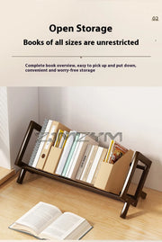 Desktop Bookshelf Home Living Room Small Decoration Bamboo Decorative Shelf Desk Multi-shelf Bookcase Storage Shelf
