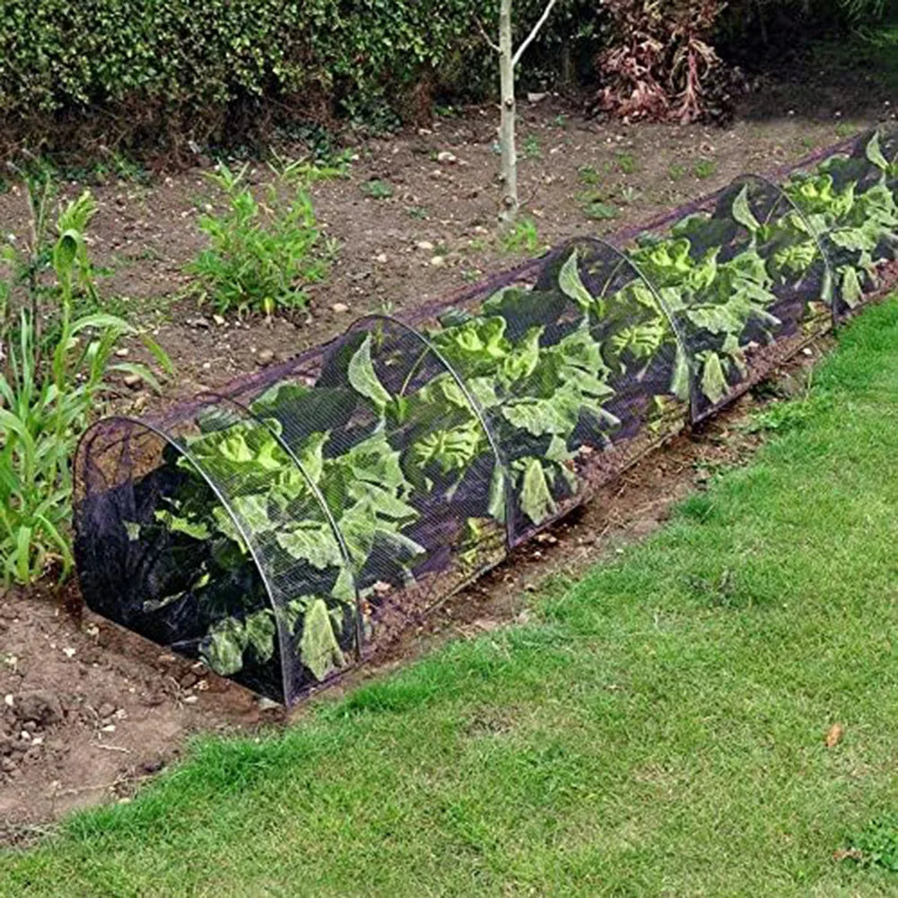 Garden Tunnel Greenhouse Agricultural Black Mesh Planting Tunnel Plastic Cover For Vegetable Planting Protection