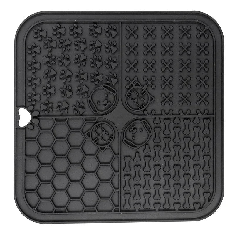 Silicone Dog Supplies: Pet Lick Mat, Slow Food Plate, Bathing Distraction Sucker, Food Training Feeder