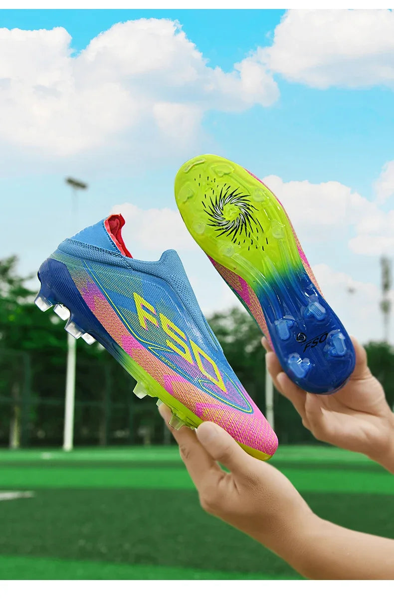 Men Women Soccer Shoes Society Professional Ultralight Cleats Indoor Football Shoes Training Outdoor Football Boots Resistant