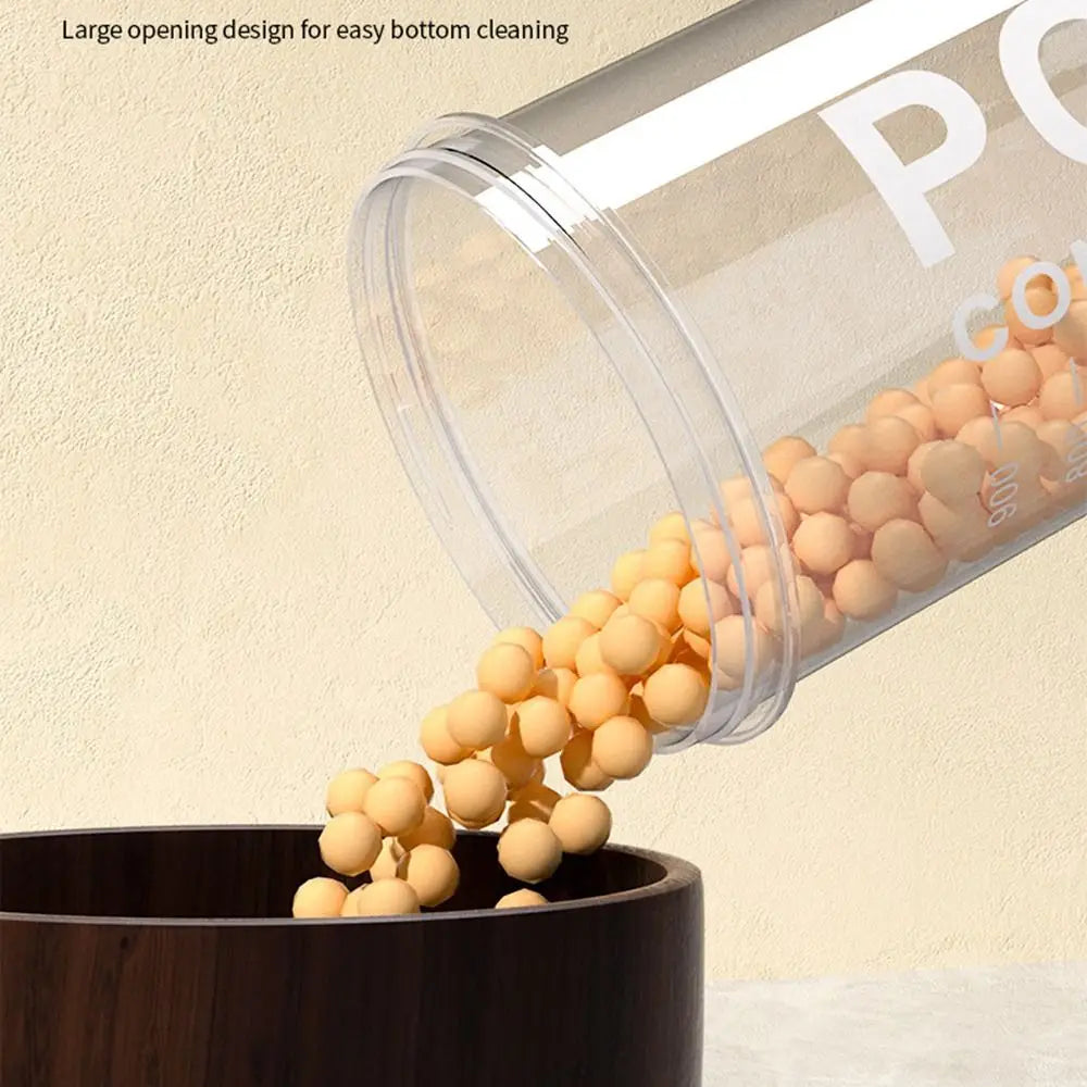 Large Capacity Kitchen Food Storage Canisters Transparent Sealed Grain Fresh Preservation Box Household Plastic Cereal Jars