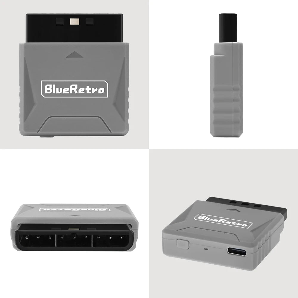 RetroScaler Mini Blueretro Receiver Adapter for PS1 PS One PS2 Compatible with 8bitdo PS4 PS5 Xbox Series X Wireless Controller