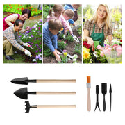 13PCS Mini Garden Planting Tool Set for Succulents Weeding Digging Planting Transplanting Miniature Fairy Garden Gardening Tools