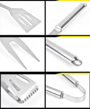 BBQ Tools Set Barbecue Utensil Accessories Stainless Steel BBQ Grill Tool Set Outdoor Camping Cooking Accessories Kit With Bag