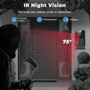 Smart WiFi Wireless doorbell IR night vision visual intercom real-time voice intercom home monitoring doorbell Easy to install