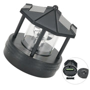 Garden Courtyard LED Solar Lighthouse Lawn Light Outdoor Waterproof Street Light Rotating Rockery Lighthouse Decorative Lights