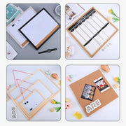 Home Decor DIY Cork Display Panel Soft Decorative Cork Board Wood Hanging Photo Background
