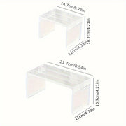 1 layered shelf, refrigerator storage shelf, kitchen storage shelf, toy figurine storage shelf, cosmetics layered storage shelf