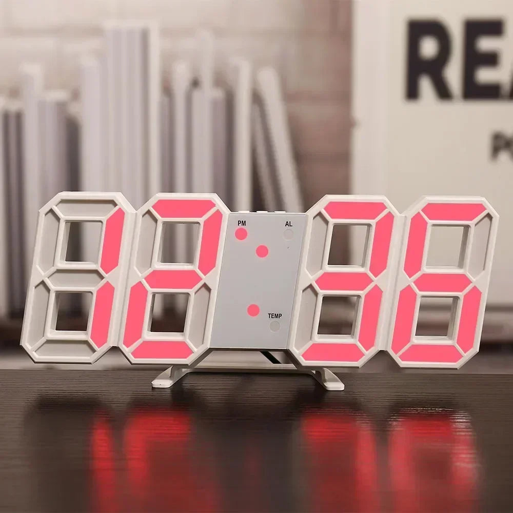 Digital Decoration for Bedroom Desk Watches Led Wall Clock Living Room Alarm Modern Home and Decoration Electronic Table Decor