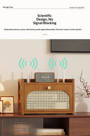 Living Room Wi-Fi Router Storage Rack, Home Tv Storage Box, Multi-Tiered Storage Rack, Office Storage Rack