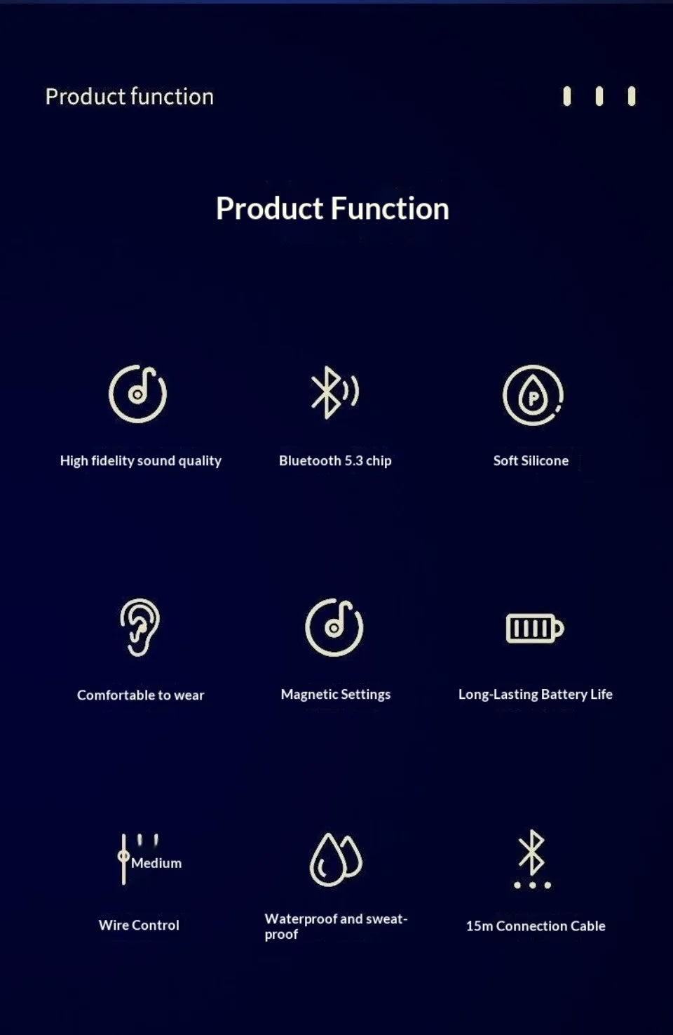 Neck-hung Wireless Bluetooth Headphones Lossless Sound Quality Noise Cancellation High Sound Quality Sports Business E-Sports Ga