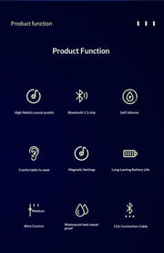 Neck-hung Wireless Bluetooth Headphones Lossless Sound Quality Noise Cancellation High Sound Quality Sports Business E-Sports Ga