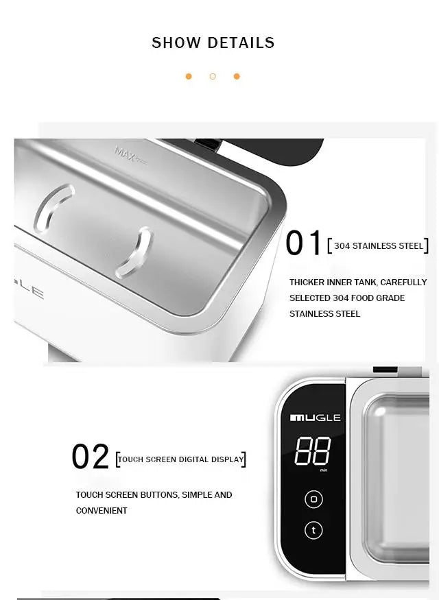 Smart Home Ultrasonic Cleaner for Jewelry Glasses Circuit Board Watches Denture Teeth Razor Ultrasound Cleaning Washing Machine
