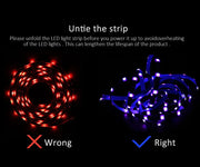 Smart Led Lights Strip TV Smart Bedroom Lighting Bluetooth Usb Led Strip Rgb 5V Adhesive Led Tape 5050 Wall Room Decoration