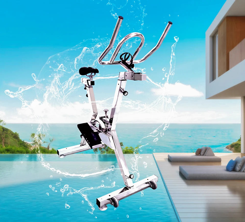 Pool Resorts SPA Center Fitness Bikes Therapy Water Pedal Aerobics Aquatic Cycling Spinning Bike