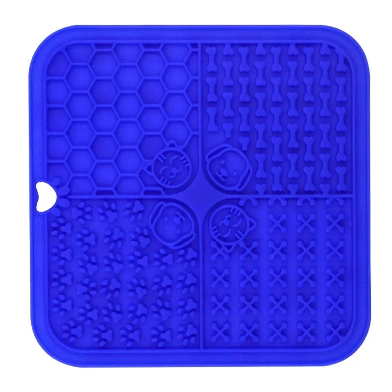 Silicone Dog Supplies: Pet Lick Mat, Slow Food Plate, Bathing Distraction Sucker, Food Training Feeder