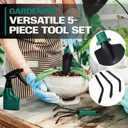 1Set Garden Tool Set Metal Plastic Non Electric with Suitcase 10pcs Pruning Rake Shovel Spatula Sprayer Non Slip Rubber Grip