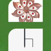 Garden Stake Metal Wind Spinners Creative Durable Gardening Plug Rotating Double Windmill Sculpture Backyard Patio