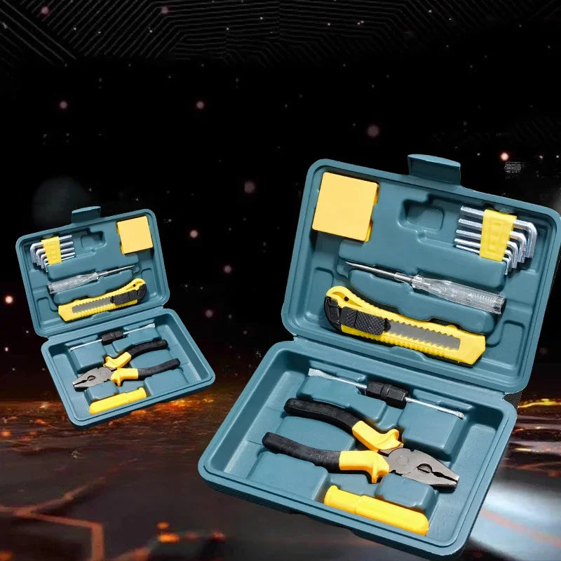 Portable 12 Piece Set Hand Tool Kit Set Household Multifunction Combination Hardware Tools Auto Repair Tools Electrician Tools