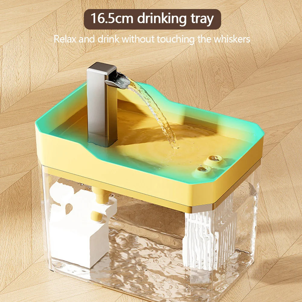 Cat Water Fountain with Quiet Pump Auto Filter USB Anti-Dry Burning Dog Water Dispenser Cat Fountain for Cats Indoor