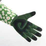 Gardening Gloves for Women Breathable Long Garden Gloves with Grip Thorn-Proof Leather Work Gardening Gloves