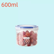1pc Sealed Storage Box Transparent Kitchen Food Grain Organizer Storage Tank Plastic Large capacity Moisture-proof Sealed Jars