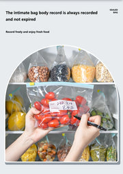 Reusable Storage Bags, Zipper Lock Bags, Food Grade Transparent Storage Bags