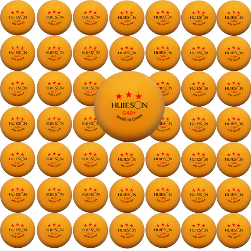 New Huieson 3 Star 20~100 PCS ABS 40+ Material Professional Table Tennis Balls TTF Table Tennis Ping Pong Balls For Competition