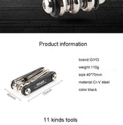 Bicycle Repair Tools Kit, Hex Spoke, Cycling Screwdrivers Tool, Tyre Lever, Allen Wrench, Mountain Bike Multitool
