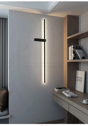 Modern Simple Living Room TV Background Wall Fitting Bedside Lighting In Bedroom Designer Staircase Light Long Indoor Wall Lamp