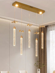 Modern home decoration salon lamps for living room smart crystal Pendant lights dining room indoor lighting
