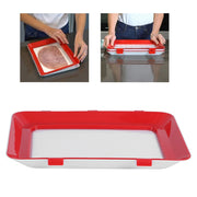 Food Preservation Tray Reusable Stacking Food Storage Trays With Seal Buckles for Storing Meal Fruits Vegetables Meat Leftovers