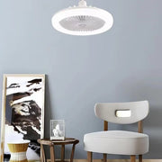 Smart Ceiling Fan 30W  Fans With Lights Remote Control Bedroom Decor Ventilator Lamp Air Invisible Blades Silent for Living Room