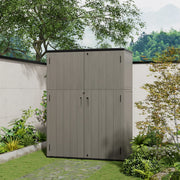 Prefabricated Plastic Outdoor Gardening Workshop Tool Horizontal Storage Shed