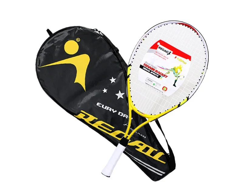 Hot Sale 23 Inch Special Tennis Racket for Teenagers Aluminum Alloy Tennis Racket Strong Nylon Wire for Children's Training 1pcs