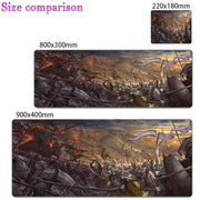 Gaming Accessories Mouse Pad Laptop Anime Gamer Keyboard Mousepad PC L-Lords The Rings Kawaii Extended Table Mat 900x400 Carpet