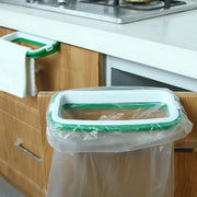 Kitchen Under Sink Garbage Bag Holder Trash Bag Rack Garbage Container Cabinet Door Mount Hooks for Trash Bags Cleaning Cloths