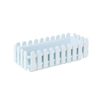 Fence Garden Fence Rectangular Plastic Strip Vegetable and Flower Slot Extra Large Thickened Resin Hydrophilic Fence Basin