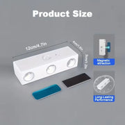 Smart Magnetic LED Wall Lamp with Motion Sensor Night Light 3 Color/Multicolor USB-Powered for Bedroom Living Office Wardrobe