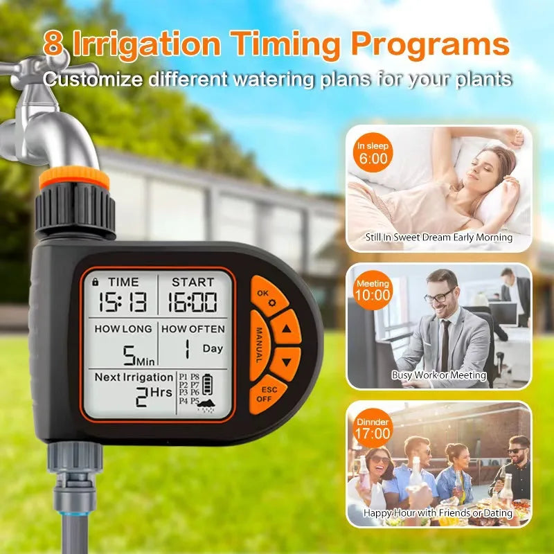 Intelligent Timing Gardening Automatic Garden Waterer, Garden Balcony Farm Sprinkler Timer Outdoor Irrigation Controller