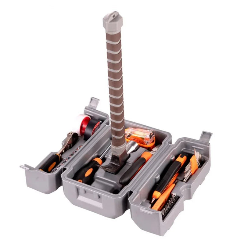 Hammer Tool Set Hammer Toolbox Hardware Home Kit 12Pcs Multi-Function Tool Kit With Storage Box For Garage Accessoreis